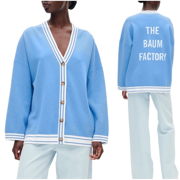 Baum Und Pferdgarten Sweaters - Baum Und Pferdgarten NWT Cissi The Baum Factory Wedgewood Blue Cardigan